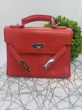 Load image into Gallery viewer, Hermes Red crossbody tote handbag
