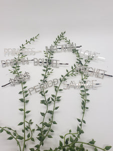 Word Hair Pin