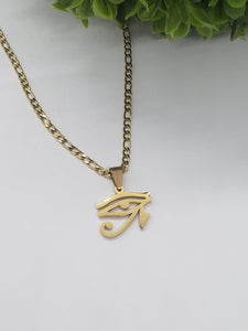 Gold Eye of Horus necklace