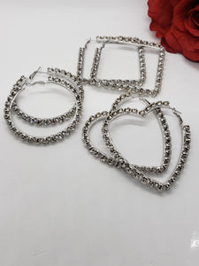 Rhinestone Hoops