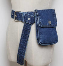 Load image into Gallery viewer, Denim Waist Pouch
