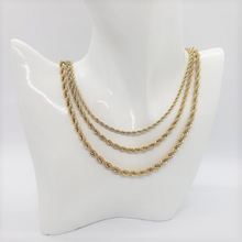 Load image into Gallery viewer, Gold rope hip hip chain 
